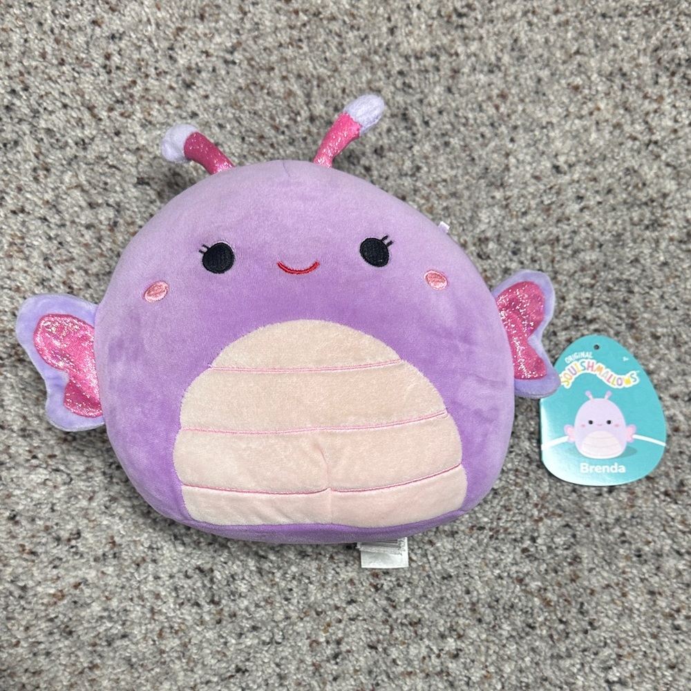 Squishmallows Lavender and Pink Plush Butterfly